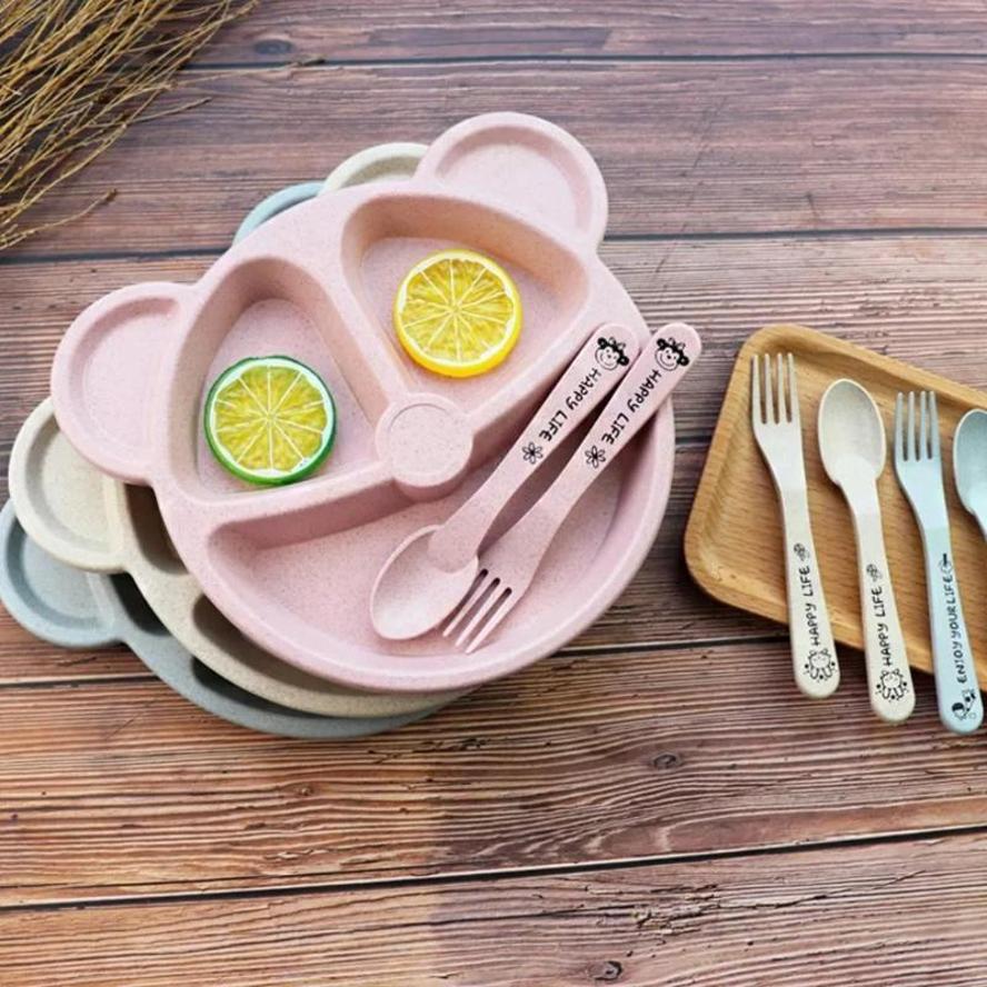 1 Set Baby Bowl Spoon Fork Set - Baby Food Menu recension och pris