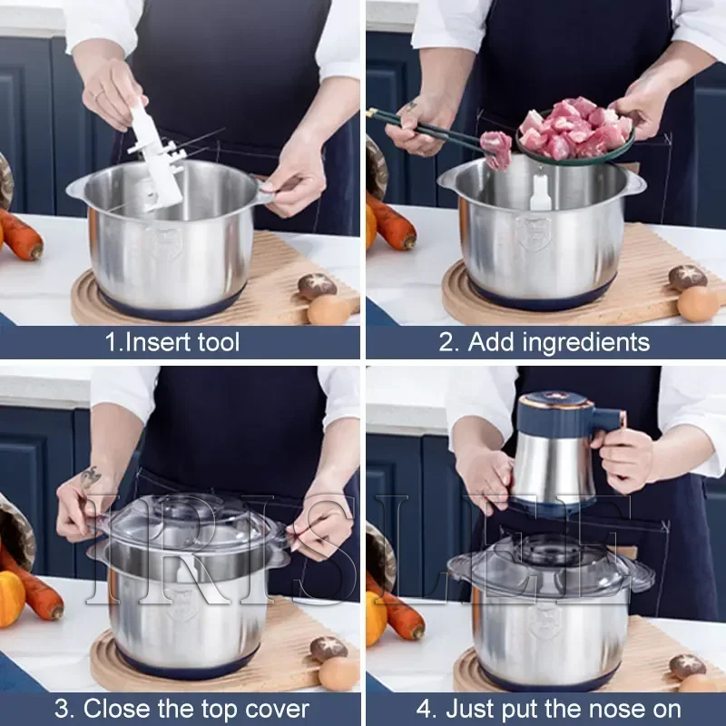 5L Electric Meat Grinders 304  - Baby Food Vegetables recension och pris