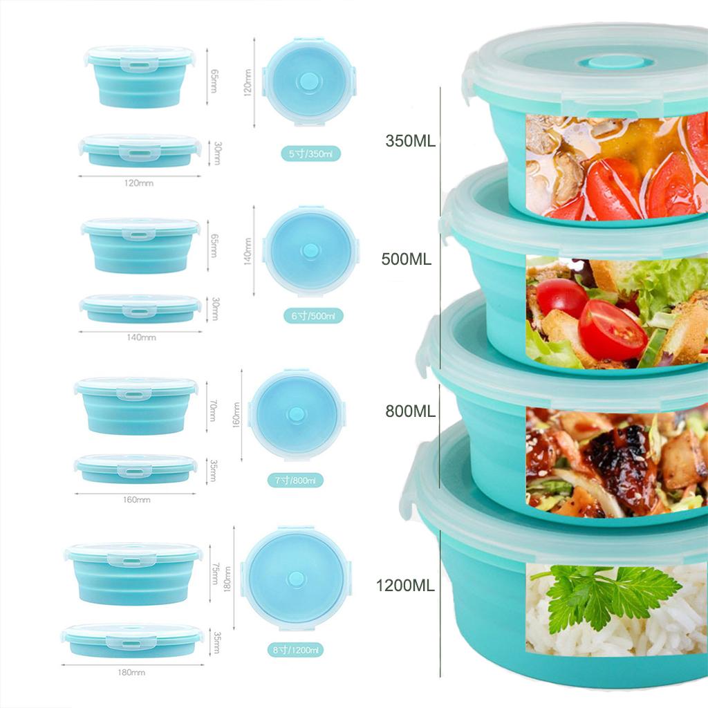 Collapsible Silicone Bowl with - Baby Food Vegetables recension och pris