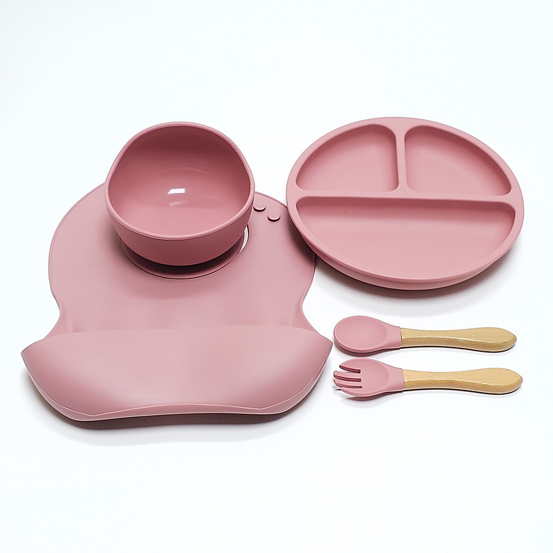 5pcs Children's Silicone Dinne - Baby Food Menu recension och pris